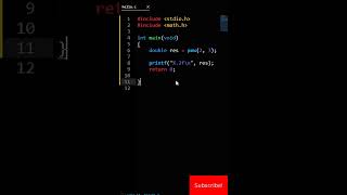 C pow() Function | C Programming For Beginners