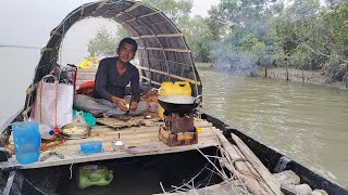 গভীর জঙ্গলের মধ্য থেকে ঘুরে নৌকায় এসে কিভাবে রান্না করে খেলাম! Sundarban Adventure