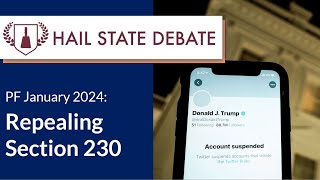 Public Forum - January 2024 - Repealing Section 230