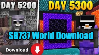 SB737 5,300 Days Hardcore Minecraft World Download in Java+MCpe