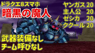 ドラクエ8武器装備なし＆チーム呼びなし低レベル 暗黒の魔人【スマホ版】