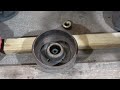 changing bearings and brakes on a tysse trailer with knob chassis