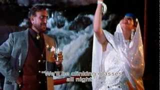 Raat Bhar Jaam Se (Eng Sub) [Full Video Song] (HD) With Lyrics - Tridev