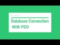 Database Connection with PDO 100% Working Queries (Create, Fetch,Update,Delete)