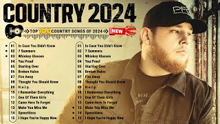 Country Songs 2024 🎶 Luke Combs, Chris Stapleton, Brett Young, Luke Bryan, Morgan Wallen,