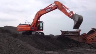 Doosan dx300-3 and Extec S5