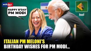 Italian PM Giorgia Meloni Extends Birthday Wishes To PM Modi On His 73rd Birthday