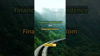Financial Independence vs Financial Freedom #financialindependence #finance #shorts #short #wealth