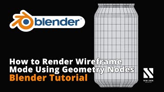 How to Render in Wireframe Mode using Geometry Nodes | Blender Tutorial