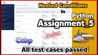Assignment-5||Nested conditions in python||ccbp||Nxtwave assignments...