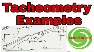 Tacheometry Survey Examples - Civiconcepts