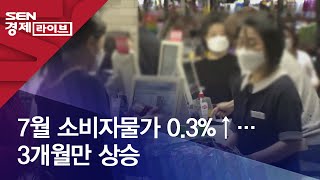 7월 소비자물가 0.3%↑…3개월만 상승