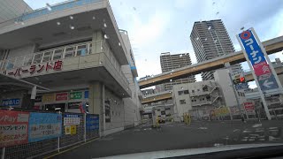 C4[ 4K ] 【コーナンハーバーランド店】の立体駐車場に入ってみました。I entered the multi-storey parking lot of Conan Harborland .