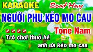 Karaoke Người Phu Kéo Mo Cau Tone Nam Nhạc Sống | Hoài Phong Organ