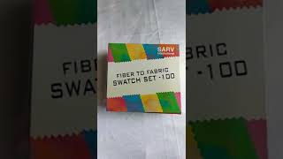 Fiber To Fabric : Swatch Set 100 , An excellent tool for fashion and textile Students