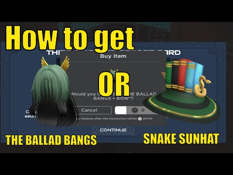 How to get THE BALLAD BANGS or SNAKE SUNHAT in The Hunger Games Event Quarter 3 ONLY PICK 1