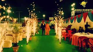 Couple entry at Malhar lawn with ASHU EVENTS Coldpyro Mumbai