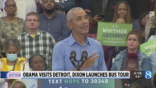 Obama campaigns in Detroit for Michigan Democrats