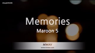 Maroon 5-Memories (Karaoke Version)