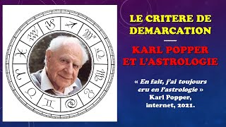 Critère de démarcation, Karl Popper, astrologie