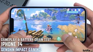 iPhone 14 Genshin Impact Gaming test | Apple A15 Bionic
