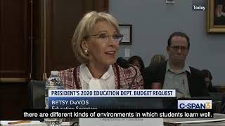 Betsy DeVos Defends Larger Class Sizes