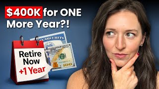Is It Worth It? The Shocking $400K Value of Delaying Retirement by Just One Year