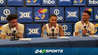 Shakeel Moore, Zeke Mayo, Rylan Griffen break down KU's win over Arizona State