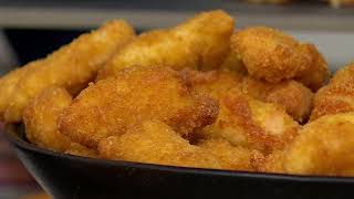 Pork King Good (4) 1lb Bags Pork Rind Breaded Chicken Nuggets on QVC