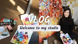 UK VLOG|工作室開箱🎨👩🏻‍🎨近期生活✨藝術家的一天🌸