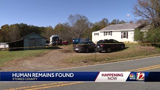 Human remains found buried at Stokes County home