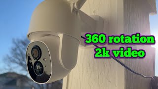 Poyasilon 2 Pack, 2K Security Budget Cameras with 2 way, 360 rotation