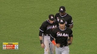 MIA@SF: Cishek gets Posey, earns the save