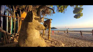 THAILAND: Koh Phayam long beach framed by drone