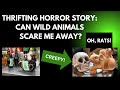 THRIFTING HORROR STORY: CAN WILD ANIMALS SCARE ME AWAY FROM SHOPPING?