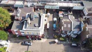 Albert Square Eastenders  set.  drone footage 5 September 2021