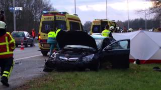 A50 bij Heerde dicht na ernstig ongeluk