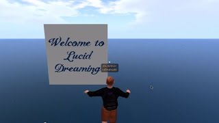 Virtual world lesson on lucid dreaming