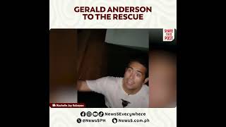 Gerald Anderson, tumulong sa paglikas ng isang pamilyang stranded sa QC