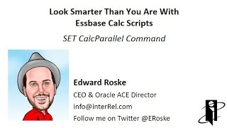 Essbase SET CalcParallel Command