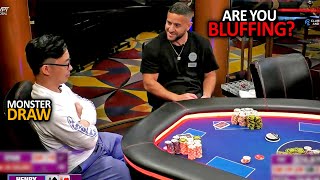 He's Desperate For A LIVE READ In $113,000 POT @HustlerCasinoLive