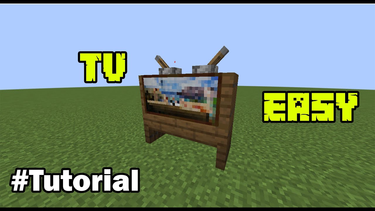 Minecraft How To Make A Tv Easy 4 Youtube