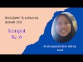 Video Pertandingan Tilawah Al Quran Tempat Ke-6 Ainin Syakirah Binti Mohad Yazid