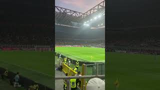AC Milan vs Lazio 2-0 (goals Christian Pulisic, Noah Okafor) Curva Sud Milano on duty
