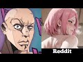 Naruto | Anime vs Reddit the rock reaction meme