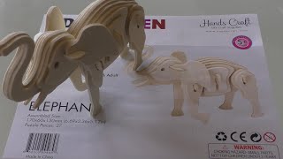 Hands craft: DIY 3D Wooden Puzzle (Wild animals) part 2 TIME TRIAL