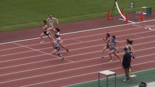 2017東部高校総体　女子100m　準決勝　1組～3組