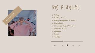 RM Of BTS (김남준) Soft/Chill Playlist | Solo \u0026 Cover Songs [ study, relax, sleep ]