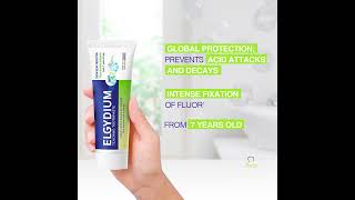 Show dental plaque - ELGYDIUM Plaque Disclosing Toothpaste, teach to brush teeth better