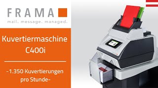 Kuvertiermaschine C400i | Frama Österreich